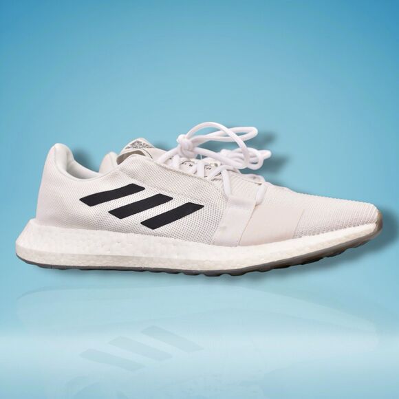 adidas senseboost go m men\'s size 12.5 running shoes sneakers tennis gym white